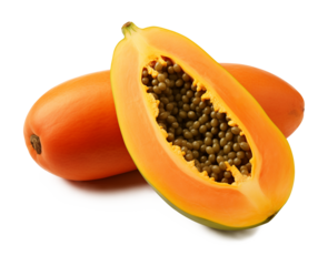 Papaya Slice Isolated on Transparent Background PNG
