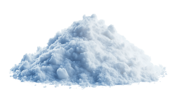Pile of Snow Isolated on Transparent Background PNG
