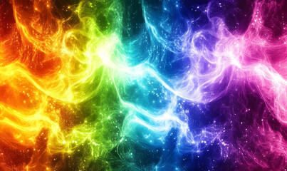 Fototapeta premium Abstract rainbow energy flow background. Possible use for graphic design or digital art