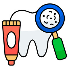 Perfect design icon of search germs