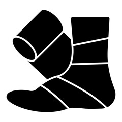 Trendy vector design of ankle plaster
