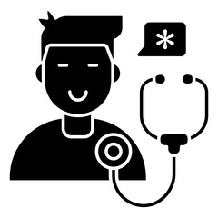 Trendy design icon of medical checkup