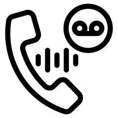 Call Recording Icon For Design Element