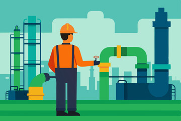 industrial worker in factory