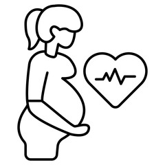 Vector design of pregnant woman