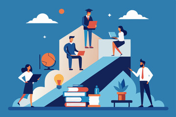 Obraz premium businessman and businesswoman