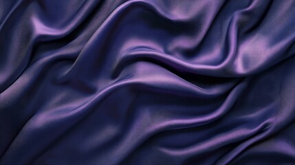 Fototapeta premium Elegant Draped Purple Silk Fabric Texture