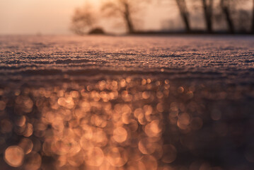 Wschód słońca nad Jeziorem Goczałkowickim. © Elżbieta Kaps