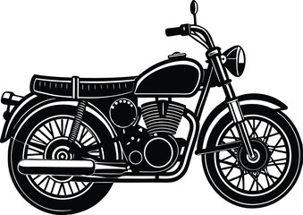 Obraz premium Vintage motor bike vector design
