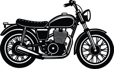 Fototapeta premium Vintage motor bike vector design