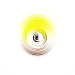 Colorful radial motion effect. Abstract rounded background. Color curves and sphere.