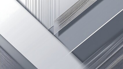Obraz premium A sleek, minimalist background with subtle diagonal lines and geometric patterns in gray and white, creating a professional, contemporary look for corporate branding and presentations.
