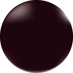 Glossy 3D brown layer with barely noticeable reflections, which gives it a smooth and reflective look