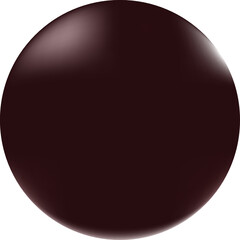 Glossy 3D brown layer with barely noticeable reflections, which gives it a smooth and reflective look