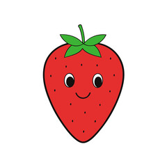 Strawberry frouit vector illustration
