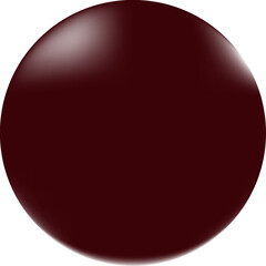 Glossy 3D burgundy layer with barely noticeable reflections, which gives it a smooth and reflective look on a plain white background.