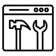 Build Outline Icon