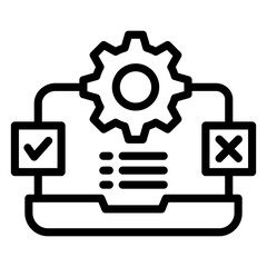 Testing Outline Icon