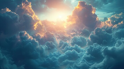 Cloudy Natural Background