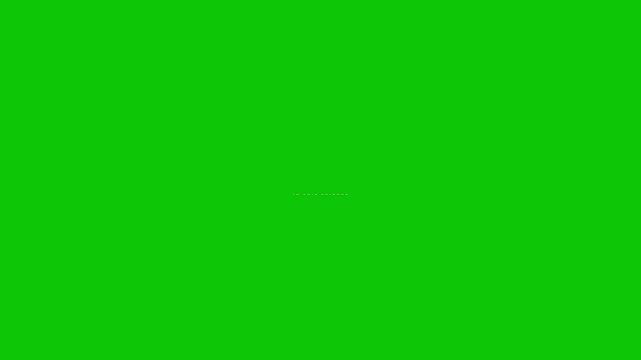 Coming up text intro and to be continued outro on a green background