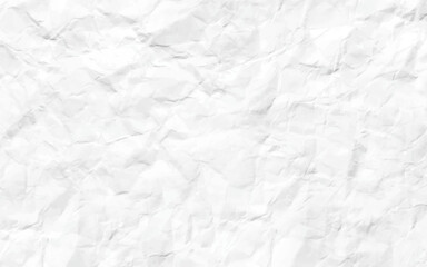 crumpled white paper texture background. Paper texture Crumpled White. Top view.