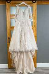 Beautiful wedding  dress photos with details