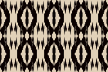 Ikat seamless pattern, geometric design, motif ethnic handmade, Ikat ethnic tribal, boho colors seamless wallpaper. Ethnic Ikat abstract background art.Illustration for greeting cards, printing