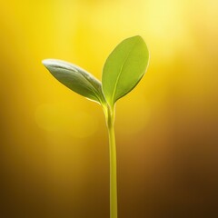 Obraz premium New Life Sprouting in Warm Sunlight