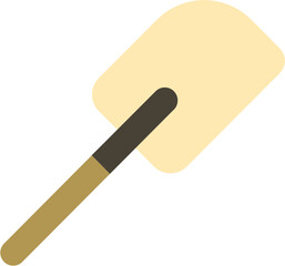 Cake Spatula Flat Icon