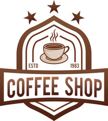 Modern Coffee House Logo with Minimalist Design