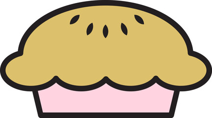 Pie Filled Line Icon