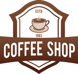 Vintage Coffee Store Logo with Classic Typography