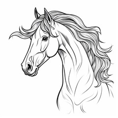 Obraz premium Close-up hourse image background