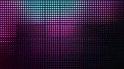 Dynamic abstract background featuring halftone dots in vibrant colors