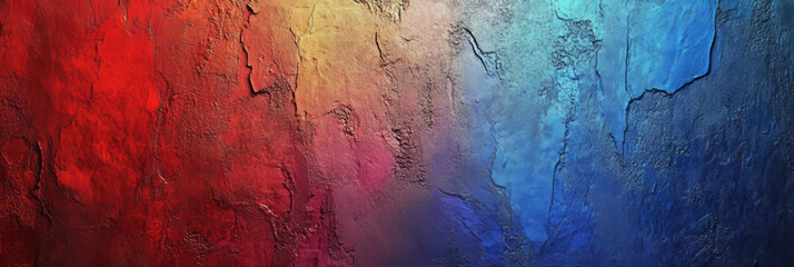 Obraz premium Vibrant prismatic wall texture with rainbow light effects for colorful designs