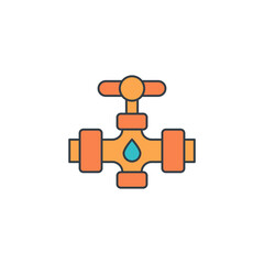 Plumbing Fixture icon symbol vector illustration isolated on white background