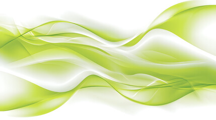 Obraz premium Dynamic green wave patterns abstract art digital design modern environment artistic viewpoint fluid motion concept