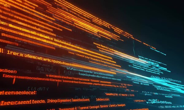 abstract background with binary code