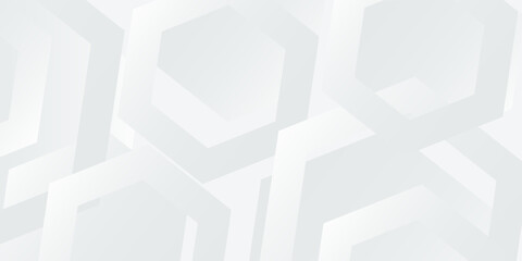 White background abstract art vector illustration with hexagon shape