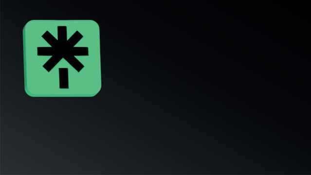 3D Linktree logo with its classic green and white colors on a dark gradient background. Ideal for digital branding, social media, and marketing.