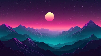 Dark teal and purple cosmic gradient, softly glowing with a futuristic and mysterious ambiance