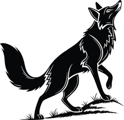 Adventure Fox Silhouette, Vector Design