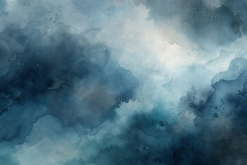 The sky is dark and cloudy, with a few white clouds scattered throughout. The water appears to be choppy and rough, with waves crashing against the shore. Scene is one of turbulence and unrest