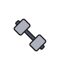 Dumbbell Filled Line Icon