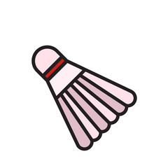 Badminton Ball Filled Line Icon