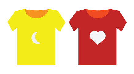 Two T-Shirts with Simple Designs