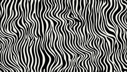 Fototapeta premium Zebra Stripe Patterned Fabric Close-Up
