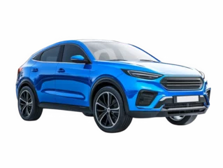 blue sports car