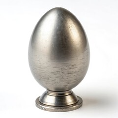 Metallic Egg on Circular Base