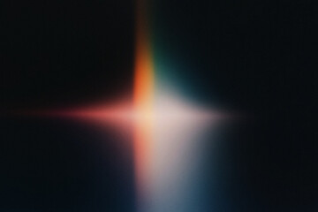 Gradient colors forming an abstract light spectrum on a dark backdrop